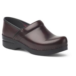 Dansko Burgundy Leather Clogs